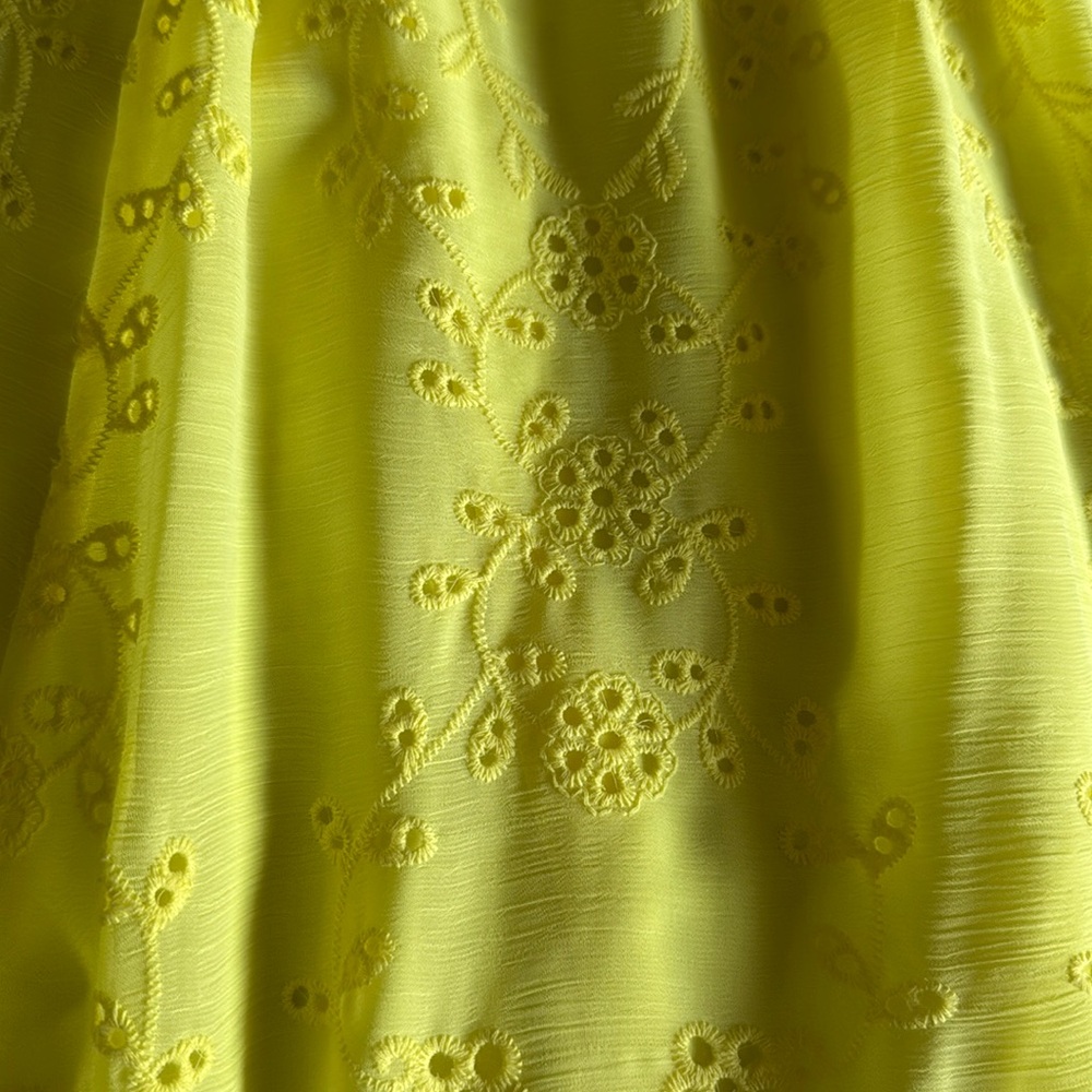 ALICE + OLIVIA Juniper broderie anglaise georgette maxi dress, Size 4, $695 - Picture 8 of 11